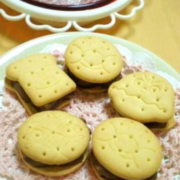 アンパンマンビスケットのマシュマロチョコサンド レシピ 作り方 By はちわれ413 楽天レシピ アンパンマンビスケットのマシュマロチョコサンド レシピ 作り方 By はちわれ413 楽天レシピ